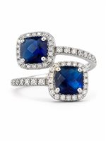 Anello Donna in Argento Topazio blu Vidali Gioielli ANAR-55-34